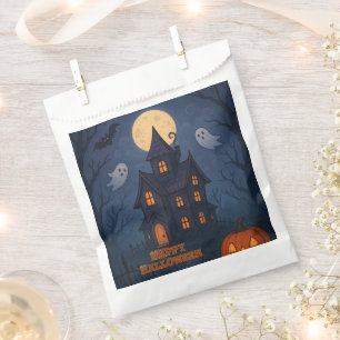 Whimsical Cute Spooky Haunted House Halloween - Favour Bag
