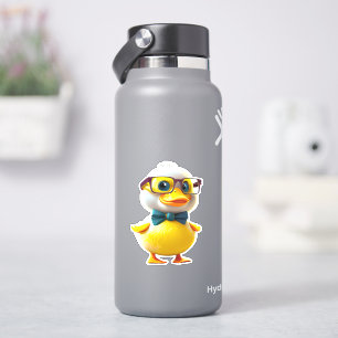 Whimsical cute yellow rubber duck decal