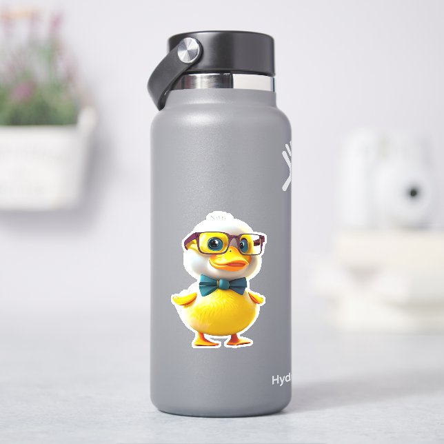 Whimsical cute yellow rubber duck decal (HydroFlask)