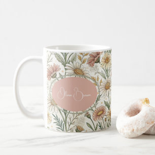 Whimsical Daisy Garden Aesthetic Custom Coffee Mug
