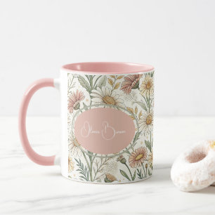 Whimsical Daisy Garden Aesthetic Custom Mug