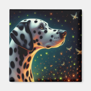 Whimsical Dalmation Dog Magnet