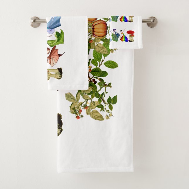 Whimsical Dancing Ballerina Twirling Princess Ball Bath Towel Set (Insitu)