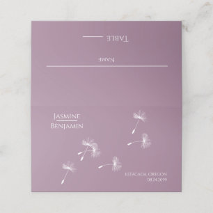Whimsical Dandelion Wedding Place / Escort Card