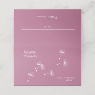 Whimsical Dandelion Wedding Place / Escort Card