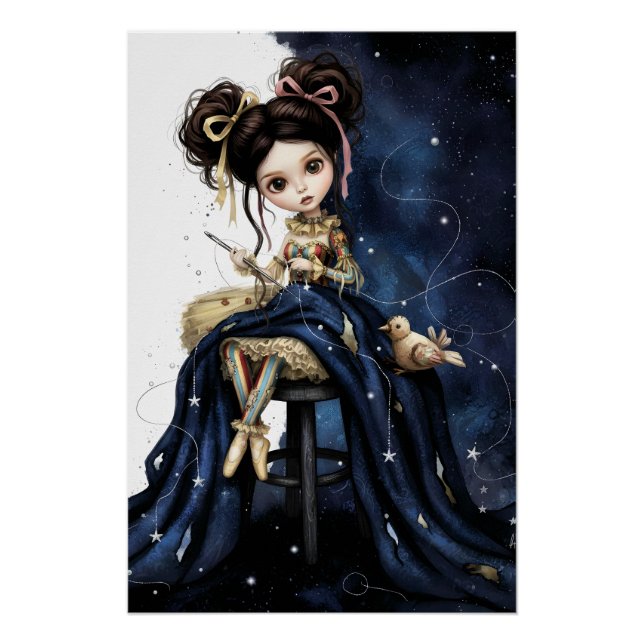 Whimsical Dark Circus Doll Poster (Front)