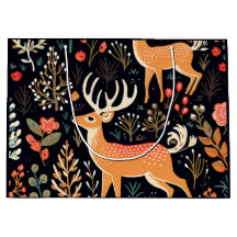 Whimsical Deer Gift Bag - Large