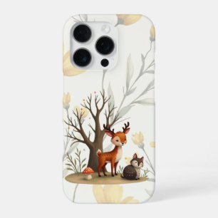Whimsical Deer & Hedgehog iPhone/iPad Case