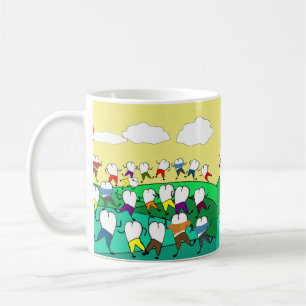 Whimsical Dental  Tooth Art   Coffee Mug
