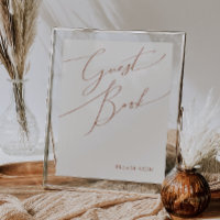 Whimsical Desert | Beige Guest Book Sign