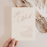 Whimsical Desert | Beige Let's Celebrate Invitation<br><div class="desc">This whimsical desert | beige let's celebrate invitation is perfect for your simple rustic western beige and terracotta earth tones celebration. The neutral earthy boho colour palette is vintage southwestern with a modern retro feel. The script is a delicate minimalist handwritten calligraphy that is quite elegant and romantic. The product...</div>