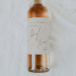 Whimsical Desert | Beige Maid Of Honour Proposal Wine Label<br><div class="desc">This whimsical desert | beige maid of honour proposal wine label is perfect for your simple rustic western beige and terracotta earth tones wedding. The neutral earthy boho colour palette is vintage southwestern with a modern retro feel. The script is a delicate minimalist handwritten calligraphy that is quite elegant and...</div>