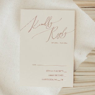 Whimsical Desert   Beige RSVP Card