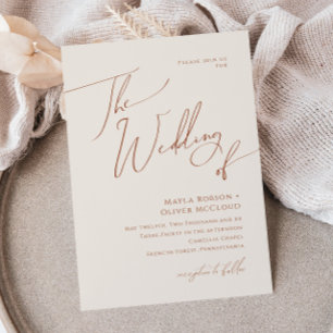 Whimsical Desert   Beige The Wedding Of Invitation
