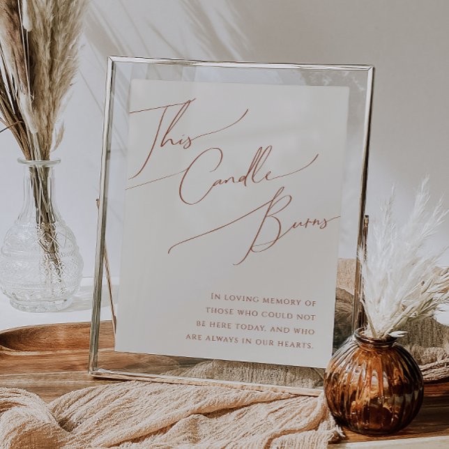 Whimsical Desert | Beige This Candle Burns Poster (Creator Uploaded)