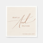 Whimsical Desert | Beige Wedding Napkins