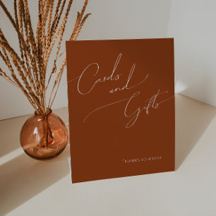 Whimsical Desert   Terracotta Cards and Gift Pedestal Sign