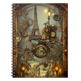 Whimsical Detailed Steampunk Fantasy notebook