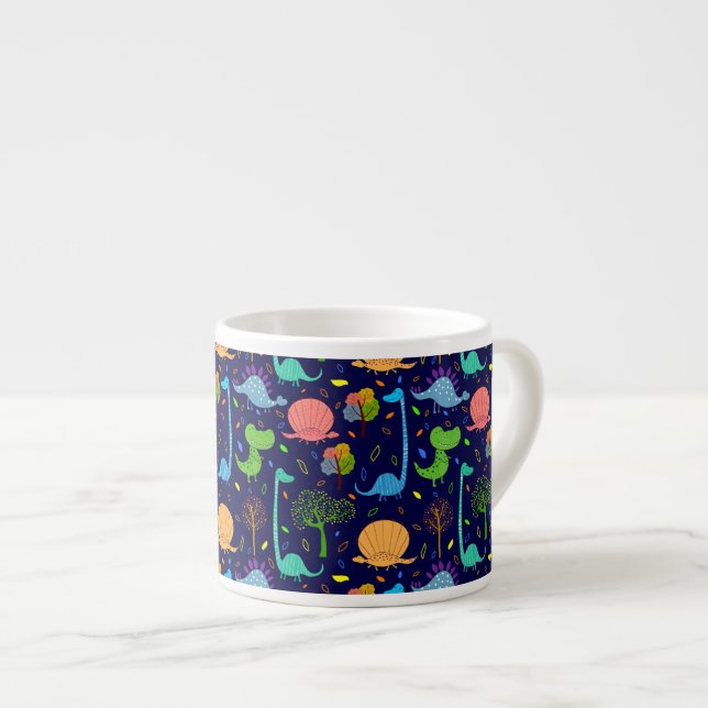 Whimsical Dinosaurs Kid-Size Mug (Front Right)