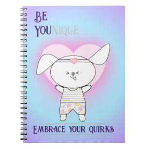 Whimsical Dog Daily Affirmation  Notebook