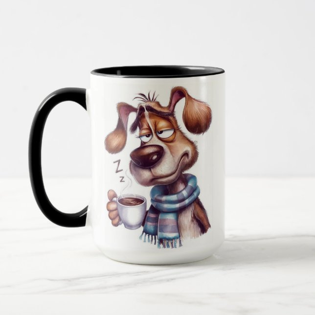 Whimsical dog mug (Left)