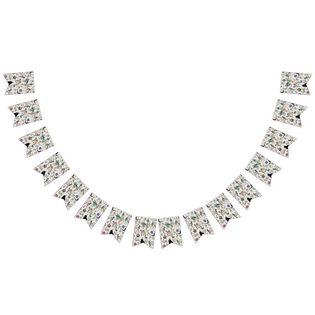 whimsical dogs birthday party celebration  bunting  (All)