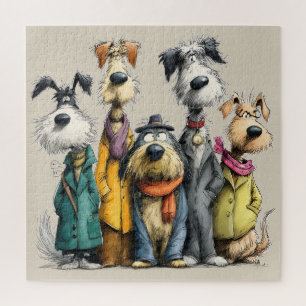 Whimsical dogs jigsaw puzzle