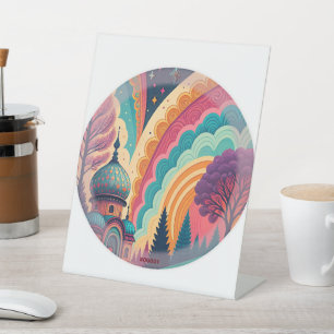 Whimsical Dome Rainbow Sign – Customisable