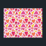 Whimsical Doodle Hearts with Patterns and Texture Postcard<br><div class="desc">This pretty, whimsical pattern has interlocking hearts done in a doodle style. They're made in shades of purple, pink, orange and yellow on an off-white background. Some hearts have polka dots, others plaid or stripes. They all seem to float around each other and interlock on this sweet, fun design that...</div>