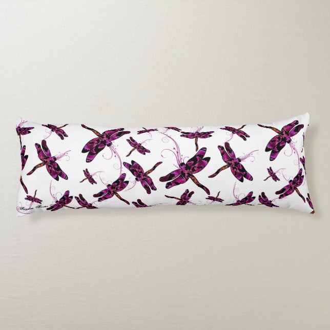 Whimsical Dragonflies Body Cushion (Back)