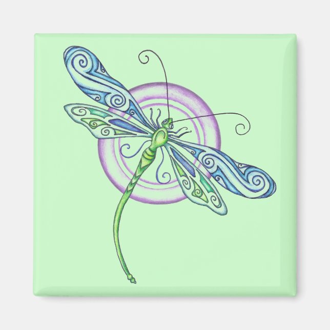 Whimsical Dragonfly Magnet (Front)