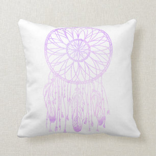 Whimsical Dream Catcher Lavender Watercolor Cushion