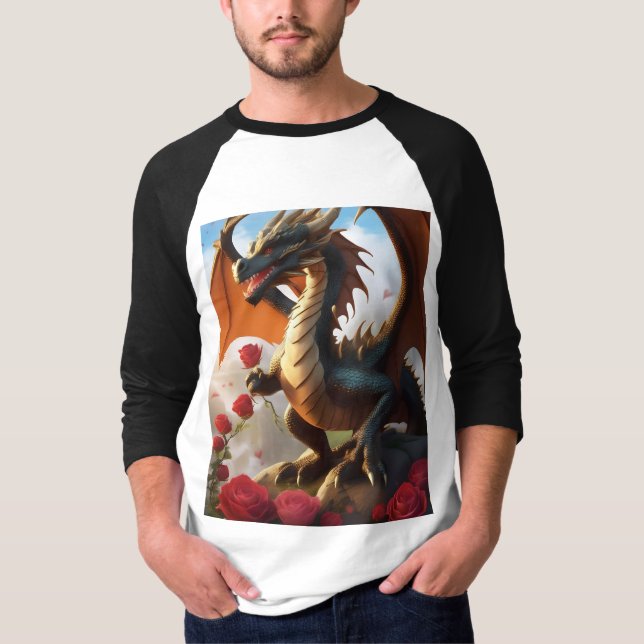Whimsical Dreamy Dragon T-Shirt  (Front)
