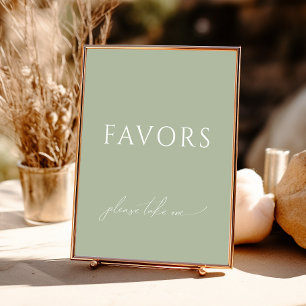 Whimsical Dusty Rose Baby Shower Favours Sign