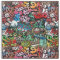 Whimsical dynamic street art Graffiti art pattern