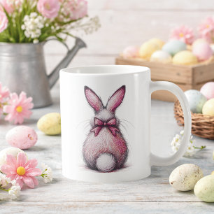 Whimsical Easter Bunny Coffee Mug