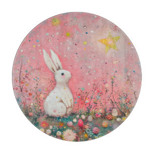 Whimsical Easter Bunny Cutting Board