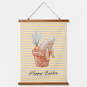 Whimsical Easter Bunny Hanging Tapestry