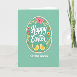 Whimsical Easter Grandson Card