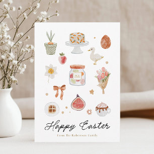 Whimsical Easter Icons Greeting Card