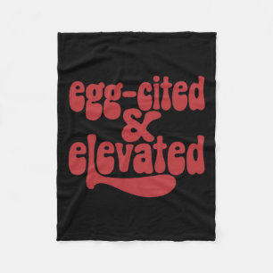 Whimsical Egg-cited And Elevated Easter Fun Joke Fleece Blanket