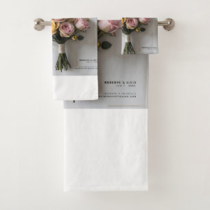 Whimsical Elegance: A Portrait-Inspired Wedding In Bath Towel Set