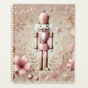 Whimsical Elegant Pink and Gold Pastel Nutcracker Planner