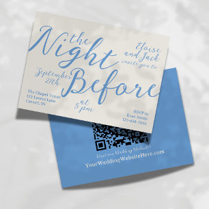 Whimsical Elegant Script Rehearsal Enclosure Card