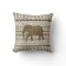 Whimsical Elephant Tribal Pattern on Wood Design