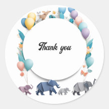 Whimsical Elephants Celebration Frame