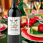 Whimsical Elf Legs Holly Jolly Christmas Wine Label<br><div class="desc">Celebrate the Christmas season with holiday cheer at your Christmas party or gifting beverages with these personalized wine or beverage labels featuring a whimsical Christmas elf theme with the greeting HAVE A HOLLY JOLLY CHRISTMAS and personalized with your name. Cheerful way to present holiday beverage gifts to friends and family....</div>