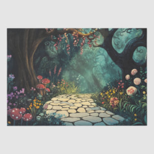 Whimsical Enchanted Forest Pathway Tissue Paper