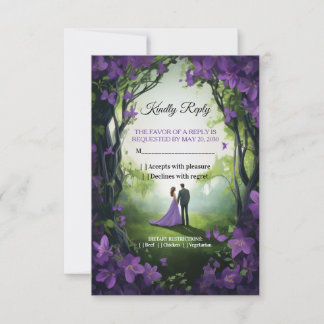 Whimsical Enchanted Garden RSVP Card