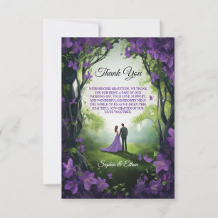 Whimsical Enchanted Garden Thank You Card